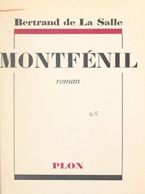 cover image of Montfénil